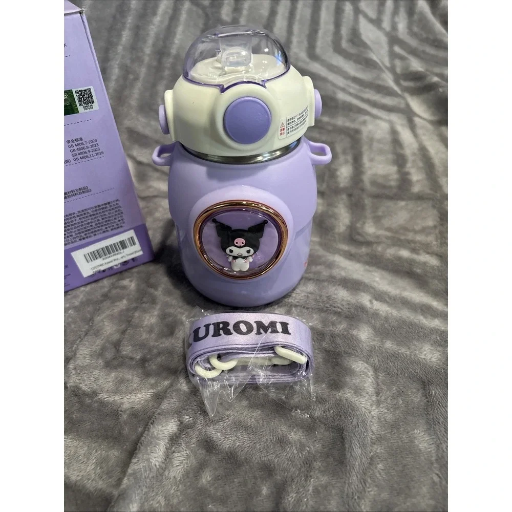Sanrio Kuromi Thermos Bottle 700ml Stainless Steel Kids Water‎ Bottle Purple